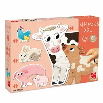 Image de Goula - Puzzle XXL Mums and Babies, Puzzle en carton avec de grandes pièces à partir de 2 ans GOULA