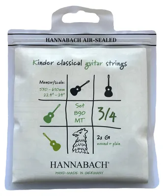 Image de Hannabach 890MT-3/4 - médium pour guitare 3/4