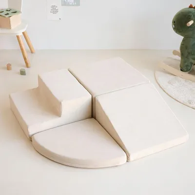 Produktbild von CLIMB Serie Softbausteine 4-teilig, weich, leicht und robust, verbindbar, Beige