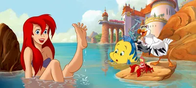 Immagine prodotto di Poster Disney Ariel - La sirenetta Blu, giallo e rosso - 600884 - 202 x 90 cm