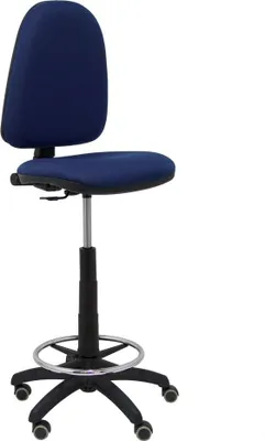 Immagine prodotto di Sgabello Ayna Bali con rotelle in parquet blu navy