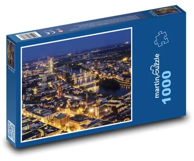 Obrázok produktu pre Puzzle 1000 Frankfurt - Nemecko, mesto - martinpuzzle