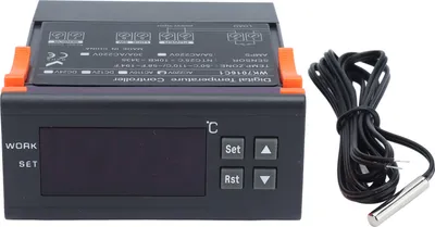 Zdjęcie produktu dla Cyfrowy regulator temperatury, elektroniczny regulator temperatury, termostat sterujący temperaturą, termostat z wyświetlaczem cyfrowym, regulator temperatury, termostat