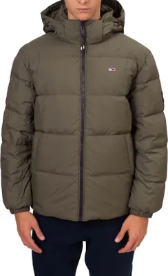 Obrázek produktu pro TOMMY JEANS - Pánská nepromokavá péřová bunda s odnímatelnou kapucí - velikost L