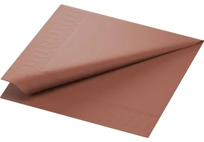 Produktbild von Duni Zelltuch-Servietten 3 lagig 40 x 40 cm Chestnut, 250 Stück