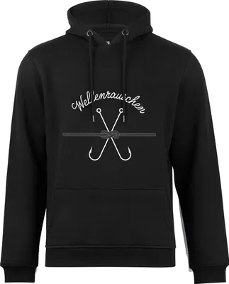 Produktbild von Cotton Prime® Kapuzensweatshirt Anker - Wellenrauschen XL schwarz
