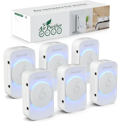 Imagen del producto de Purificador de aire con ionizador - Blanco - 2 vatios - Compacto - Ideal para oficinas y dormitorios