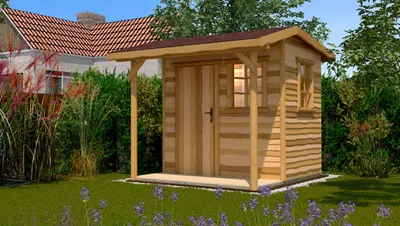 Produktbild von Gartenhaus 820 Gr.1, natur B x T x H 287 x 331 x 251