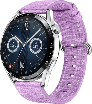 Produktbild von BStrap Denim Armband für Garmin Vivoactive 5, purple