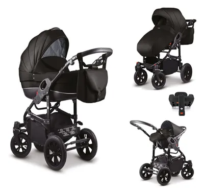Produktbild von Kinderwagen-Set Craft 5 in 1 inkl. Sportsitz, Autositz, Iso Base und Zubehör - 17 Teile - in 18 Farben