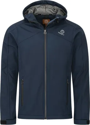 Produktbild von GRADNETZ atmungsaktive Outdoor Softshelljacke mit Kapuze dunkelblau