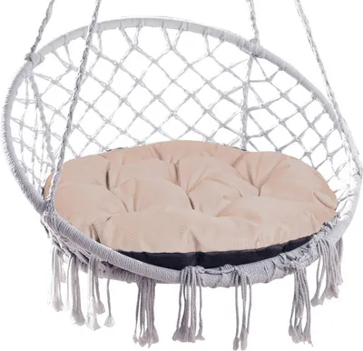 Produktbild von 65 cm Gartenkissen für Hängesessel, Storchennest, wasserdicht, Cappuccino