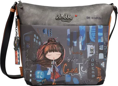 Produktbild von Anekke Contemporary Cross-Body Bag Umhängetasche 37803-248 grau/blau