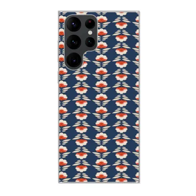 Produktbild von MuchoWow® Handyhülle Schutzhülle Hülle für Samsung Galaxy S22 Ultra Muster - Abstrakt - Blumen Silikon Softcase Handy Hülle - Abbildung