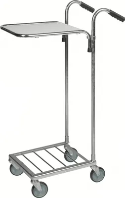 Produktbild von Kongamek Mini- Servierwagen verzinkt mit Ladefläche 410x355mm und Bremse