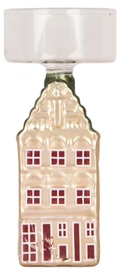 Obrázek produktu pro Svíčka Clayre & Eef, 5 x 5 x 12 cm, stříbrná, sklo