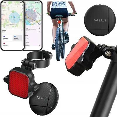 Zdjęcie produktu dla Tylne swiatlo rowerowe z lokalizatorem Bluetooth – iOS Android