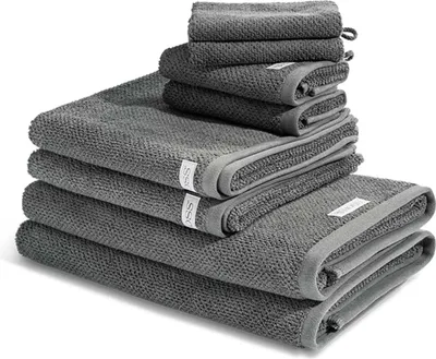 Produktbild von Ross Selection 2 X Wasch- 2 X Gäste- 2 X Dusch- 2 X Handtuch im Set Frottee aus Bio Baumwolle 540 g/m², Weich saugstark und schnell trocknend, Gewebte Bordüre in vielen Farben