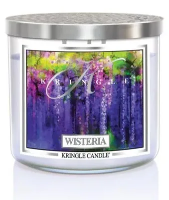 Produktbild von Kringle Candle TUMBLER, Duftkerze "Wisteria", 3 Dochte, 411g