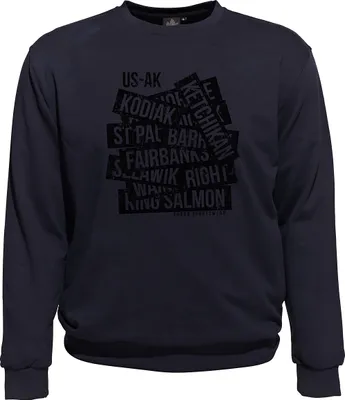Produktbild von Übergrößen Sweatshirt AHORN SPORTSWEAR Kodiak schwarz Navy 6XL