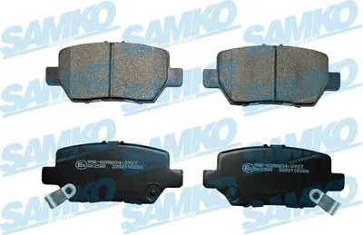 Produktbild von SAMKO Bremsbeläge Satz Hinten Bremsklötze für HONDA LEGEND IV (KB) 5SP2226