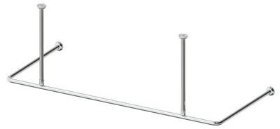 Produktbild von Aquabad Hastaflex Frame Duschvorhangstange in Chrom