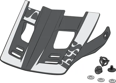 Produktbild von iXS Visor + Pins Xact Evo XS grey XS