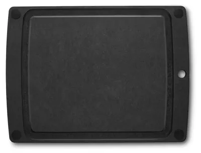 Produktbild von All-in-One-Schneidebrett, L 44,4 x 33 x 0,6 cm, Saftrille, messerschonend, rutschfest, spülmaschinenfest, schwarz