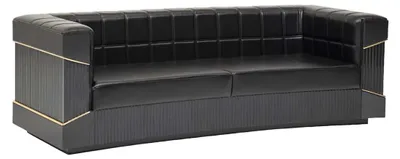 Zdjęcie produktu dla Nowoczesna sofa trzyosobowa, tapicerowana, wygodna, idealna do biura lub salonu