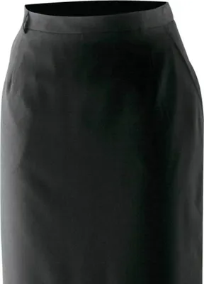 Produktbild von Damenrock, Länge 90 cm, verstellbarer Tunnelbund, 2 Schubtaschen, Farbe schwarz, Größe 48, 53% Polyester 43% Schurwolle 4% Elasthan, 285g/m²