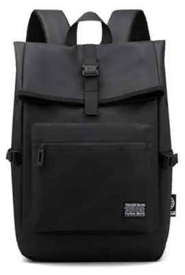 Produktbild von Tagesrucksack Herren Wasserdicht 15,6 Zoll Laptop Rucksack Schwarz 28x14x44cm