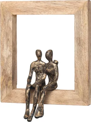 Image de Moritz Sculpture Ensemble ce qui vient | Être ensemble | 22 x 3 x 25 cm | Figurines Décoration moderne | Cadre à suspendre