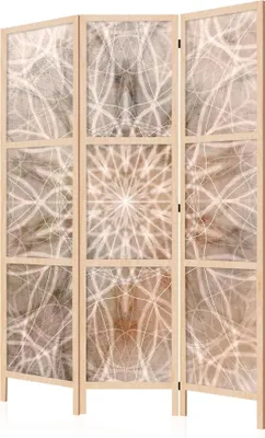 Image de LUMASOUL Paravent simple face, paravent séparateur d'espace intérieur, motif bohème japonais, 135 x 172 cm