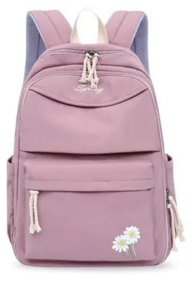 Immagine prodotto di Zaino da scuola, unisex, color lilla, impermeabile, dimensioni 31x14x45 cm, con scomparto per laptop