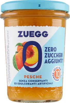 Produktbild von Pfirsichkonfitüre ohne Zucker Confetture Pesche Senza Zucchero 220g - Zuegg
