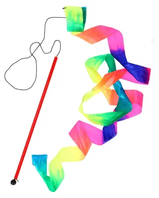 Image de Ruban de danse arc-en-ciel, 2m.