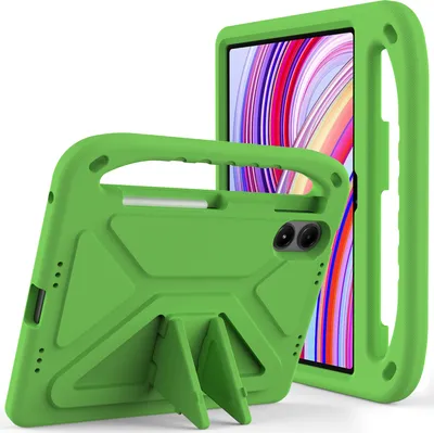 Obrázek produktu pro Ochranné pouzdro pro Xiaomi Redmi Pad Pro 12,1" 2024, lehké dětské pouzdro z EVA s držadlem a stojánkem Zelený