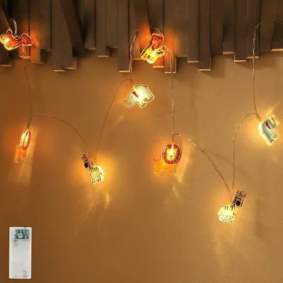 Obrázok produktu pre LED svetelný reťazec Kinderkamer – nočná lampička – do detskej izby – dekoratívne osvetlenie – LED dekorácie – svetelný reťazec do detskej izby