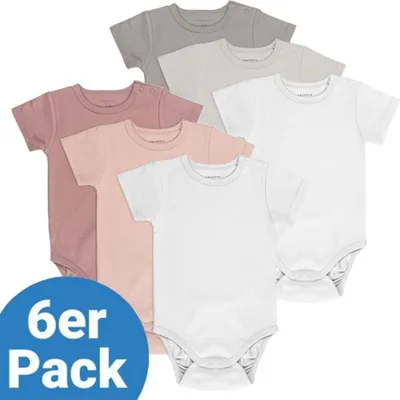 Produktbild von LaLoona Baby Body Kurzarm ® 6er Pack