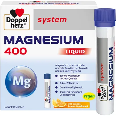 Zdjęcie produktu dla Doppelherz Magnez 400 Płynny system picia amp. 10 St