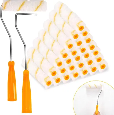 Zdjęcie produktu dla Wałek malarski zestaw 30 sztuk, 15 cm, 2 uchwyty, do ścian
