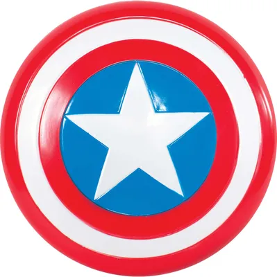 Produktbild von Rubies Captain America Captain Americas Schild 30 Cm Blau  Blau One Size