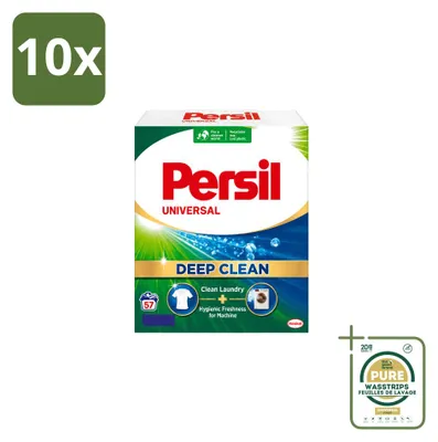 Produktbild von 10 x Persil Universal Waschpulver für weiße Wäsche - Vorratspackung - 10 Stücke