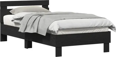 Immagine prodotto di vidaXL Struttura letto nero effetto rovere 193 x 95 x 88 cm Materiale ligneo