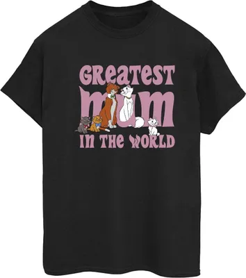 Produktbild von Disney - "The Aristocats Greatest Mum" T-Shirt für Damen BI10464 (M) (Schwarz)
