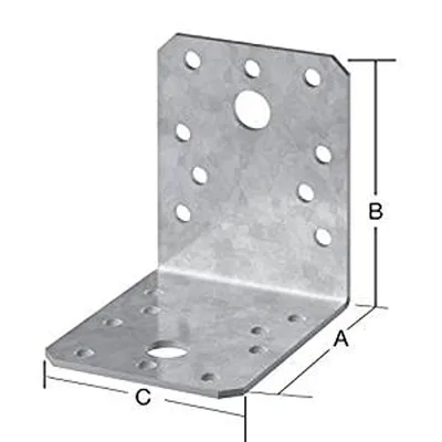 Produktbild von Vormann Winkelverbinder sendzimir verzinkt 50 x 50 x 35 mm
