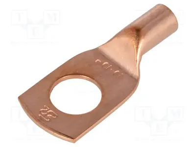 Produktbild von Rohrkabelschuh; M10; 10mm2; Klemmverbindung; für Leitungen KM10/10 Nicht isolierte Konnektoren