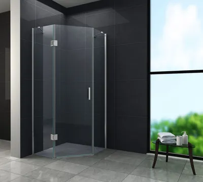 Produktbild von Fünfeck-Duschkabine VERTEX 100 x 100 x 195 cm ohne Duschtasse