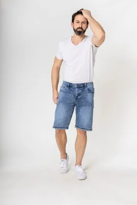 Zdjęcie produktu dla Szorty Dżinsowe Regular Fit Wybielone Jeansy |