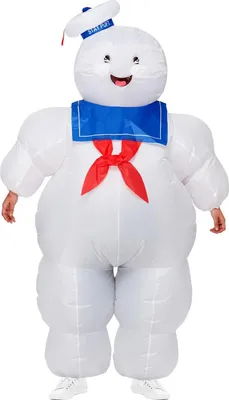 Produktbild von Ghostbusters - "Stay Puft" Aufblasbar-Kostüm für Herren/Damen Uni SM3589 (Einheitsgröße) (Weiß/Blau/Rot)